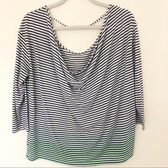 American Eagle Striped Top Scoop Back - Picture 3 of 7